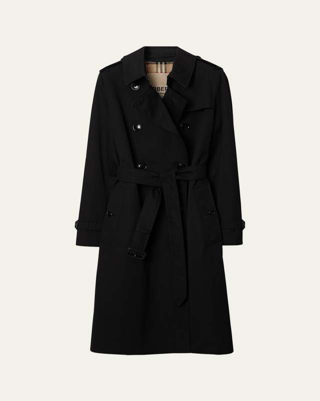 Kensington Organic Belted Double-Breasted Trench Coat